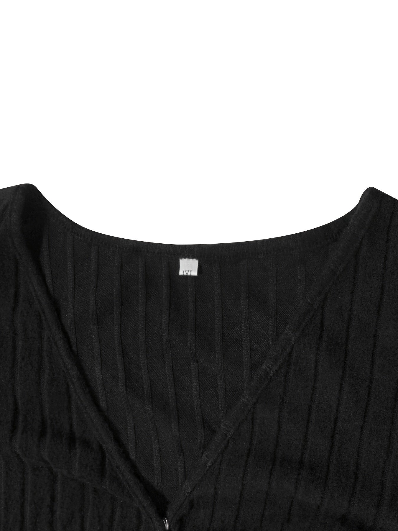 Solid Flounce Sleeve Ribbed Knit Peplum Top