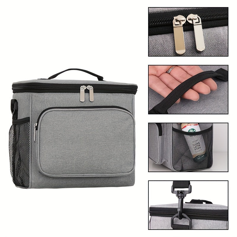 17L Insulated Lunch Bag - Large Soft Cooler Box for Picnic and Lunch
