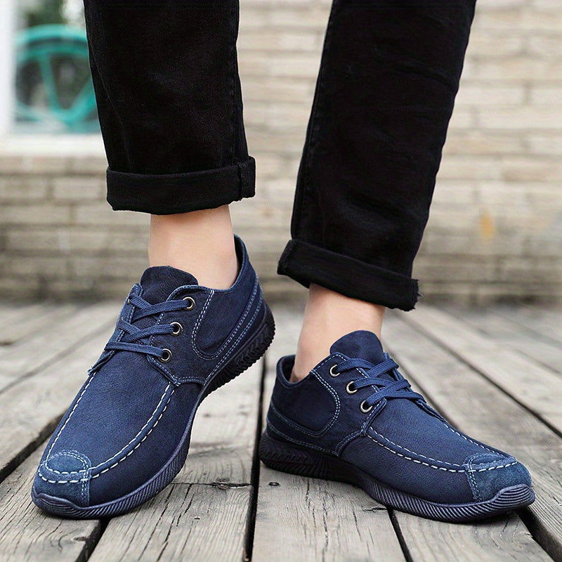 Men's Canvas Sneakers Lace-up Walking Shoes