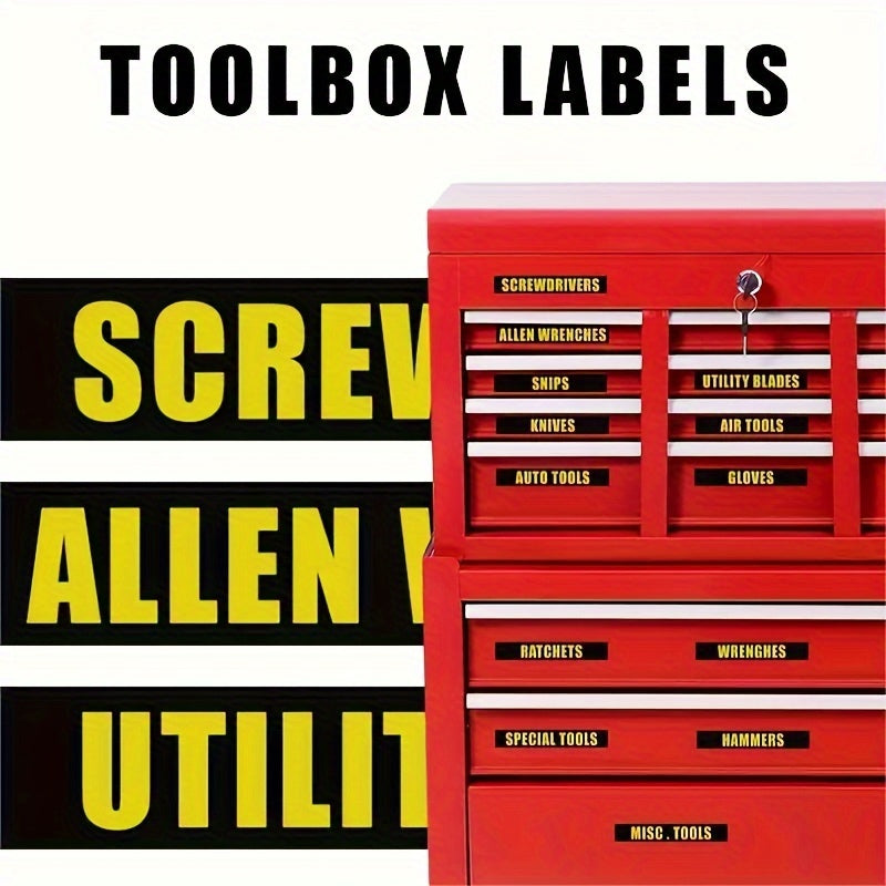 36pcs Toolbox Label Sticker Set - Organize Your Toolbox