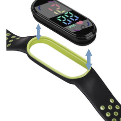 Kids Silicone Strap Digital Watch, Boys Girls Wristwatch