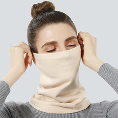 Women's Winter Windproof Velvet Neck Warmer Cycling Mask Scarf