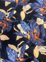 Floral & Leaf Print Men's Graphic T shirt Casual Comfy Tees For Summer