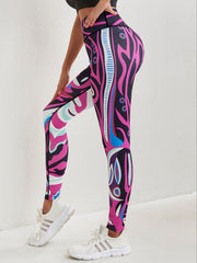 Printed Butt Lifting Yoga Workout Tight Pants Leggings