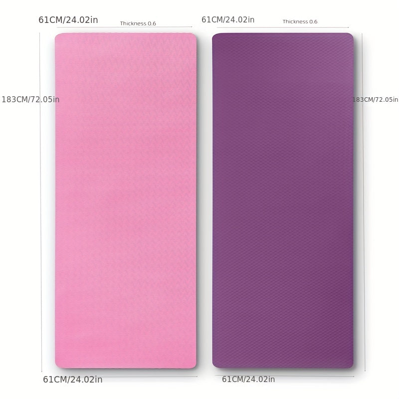 TPE Odorless Natural Rubber Yoga Mat Anti Slip Wear Resistant Exercise Mat