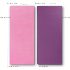 TPE Odorless Natural Rubber Yoga Mat Anti Slip Wear Resistant Exercise Mat