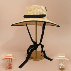 Wheat Straw Summer Beach Hat for Men and Women
