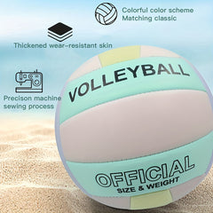 Outdoor Beach Volleyball PU Leather Soft Training Ball