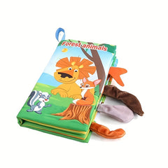 Baby Cloth Crinkle Soft Books, Sensory Stroller Toys, Tummy Time Toys