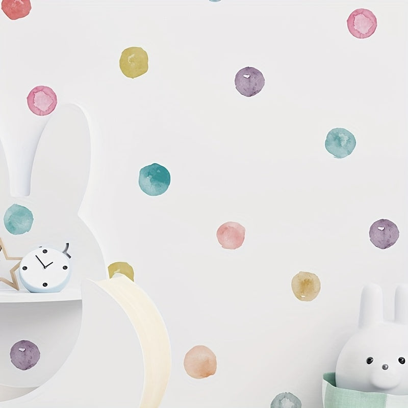 Watercolor Dots Removable Vinyl Wall Stickers 2/3pcs