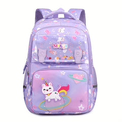 Kids Schoolbag w/ Spine Protection Large Capacity Backpack
