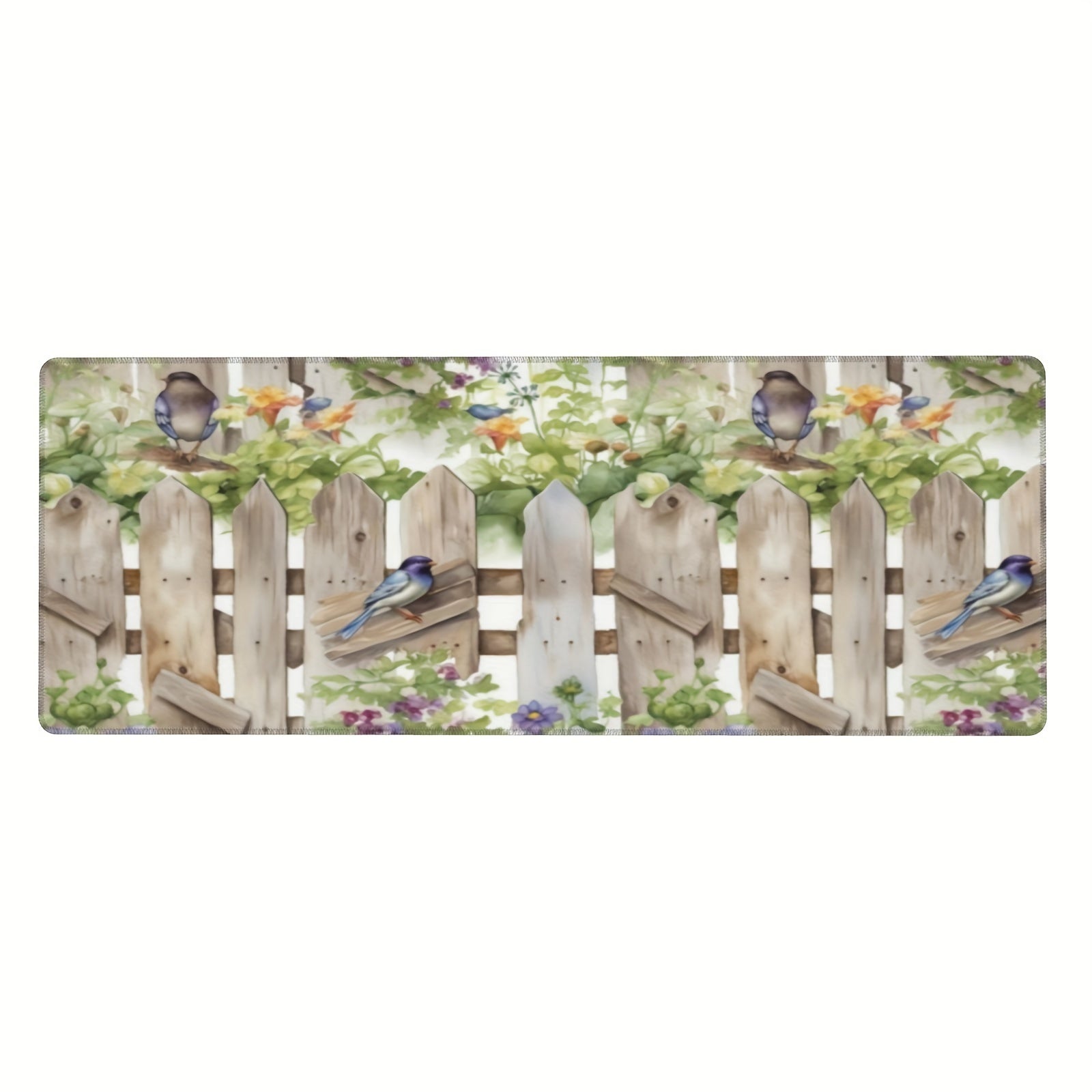 The Whispering Of Birds And The Fragrance Of Flowers Extended Non Slip Mouse Pad