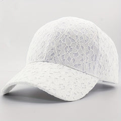 Solid Lace Baseball Cap Lightweight Women Embroidery Baseball Cap