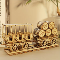 3D Wooden Puzzles Wine Truck Model Kits - Great Gift!