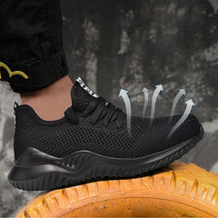 Men's Steel Toe Puncture Proof Work Safety Shoes