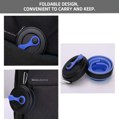550ml Silicone Folding Water Cup for Travel Reusable Coffee Cup