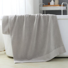 Soft Absorbent Bath Towel 55x27.6-inch Solid Thick Cotton Bathroom Towel