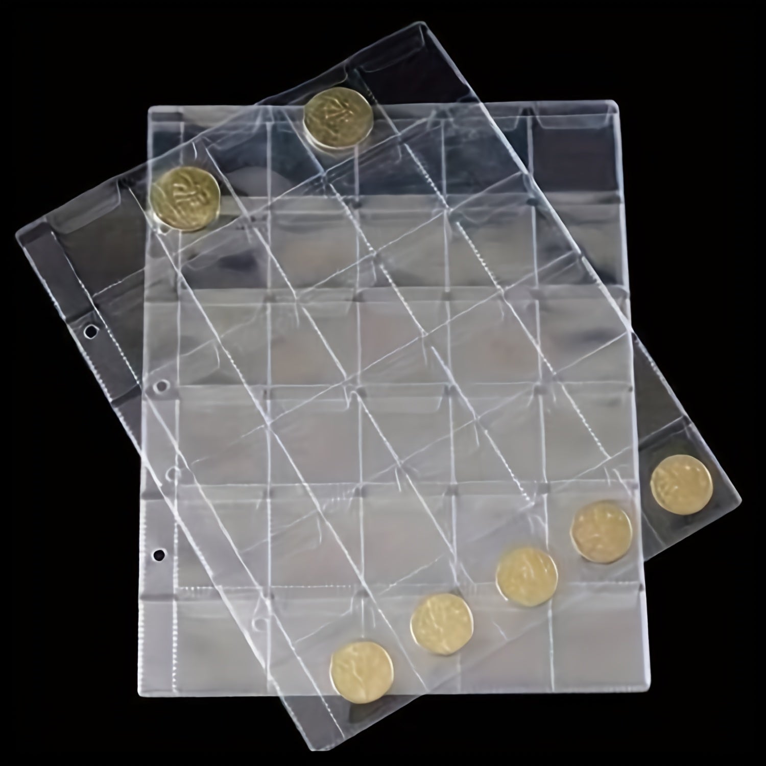 30-Pocket Coin Holder Sheets for Album Storage
