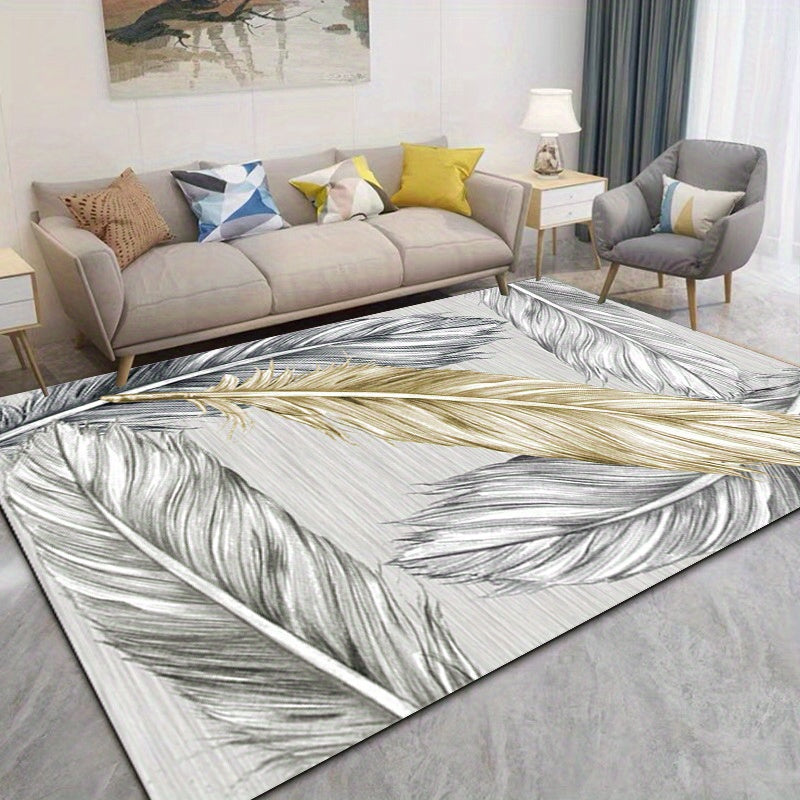 XL Modern Crystal Velvet Area Rug