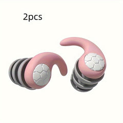 2pcs Waterproof Earplugs for Sleeping Swimming & Travel