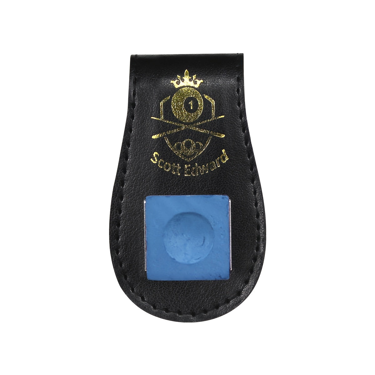 1pc Billiard PU Leather Chalk Holder