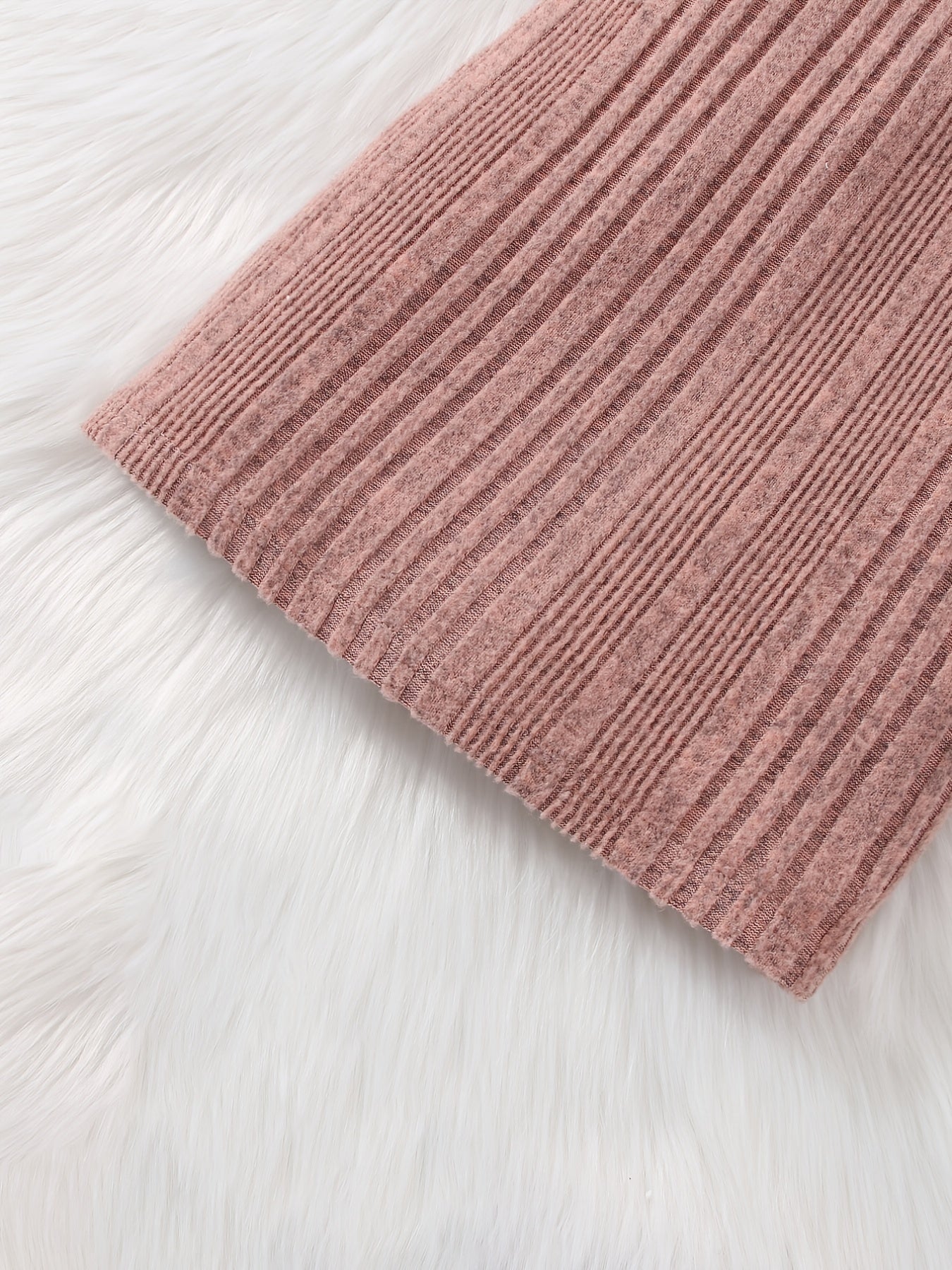 Girls Knitted Thermal Crew Neck Sweater Dress