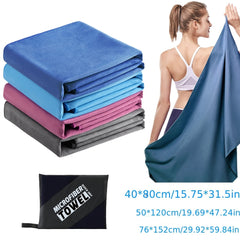 Microfiber Quick Drying Pocket Towel for Swimming Gym Yoga