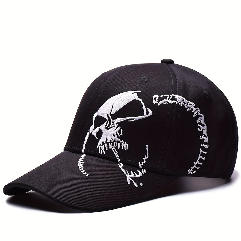 Men's Skull Pattern Sunscreen Hat