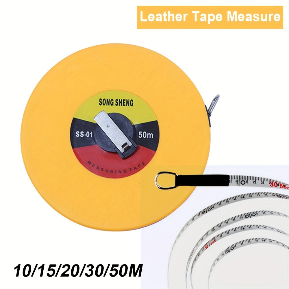 Handheld Fibre Tape Measure 10M 30M Flexible Measuring Flat Tape