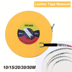 Handheld Fibre Tape Measure 10M 30M Flexible Measuring Flat Tape