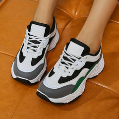 Women's Chunky Sneaker Lace-up Running Shoes