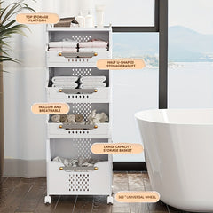 1pc Laundry Basket Clothes Storage Bathroom Decor