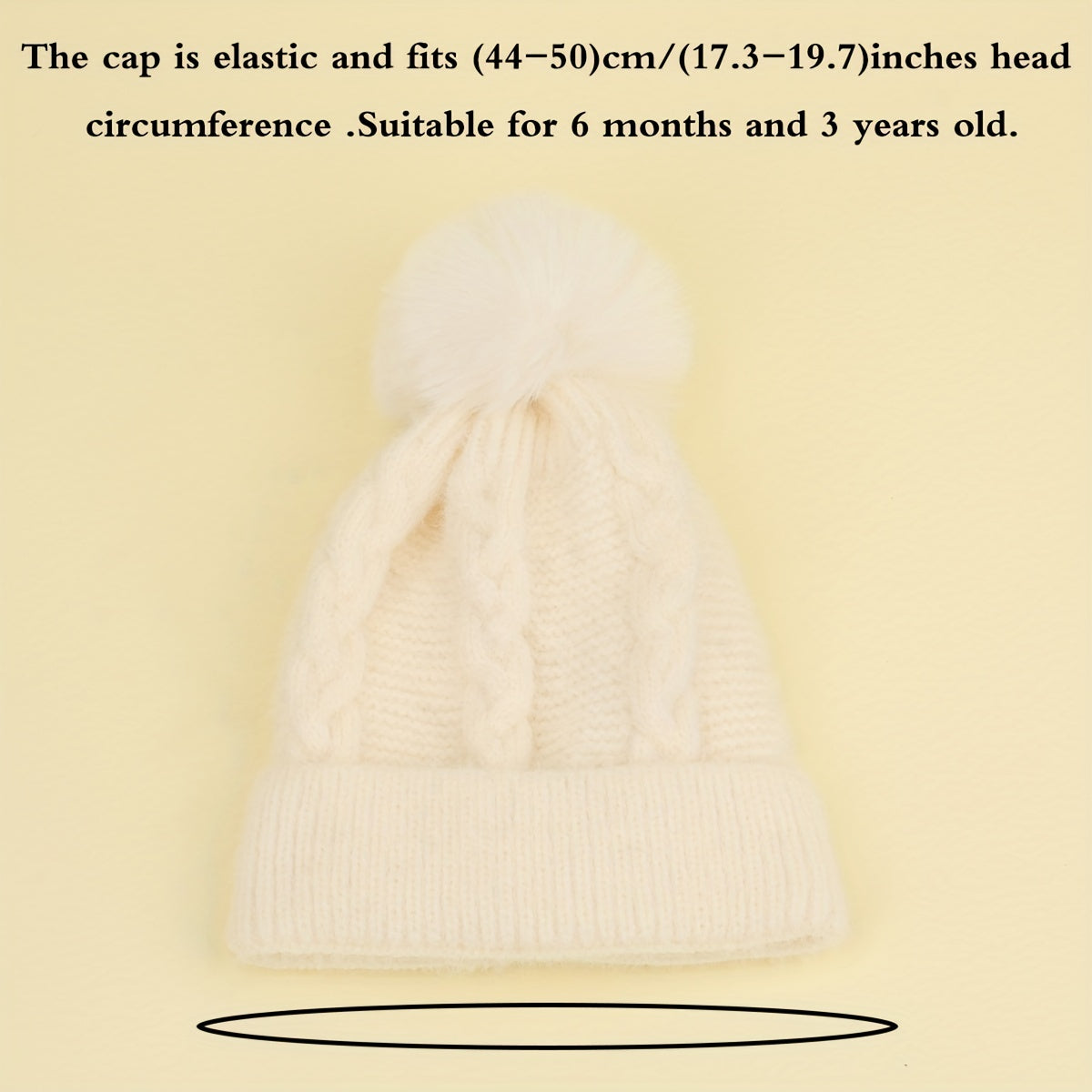 Kids Winter Knitted Hat for 6 Months Old