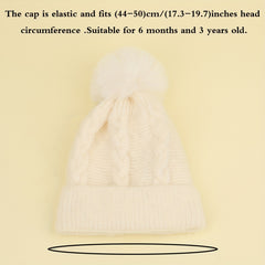 Kids Winter Knitted Hat for 6 Months Old