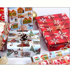 Christmas Designs Gift Wrap Roll - Multiple Elements - 71 X 50