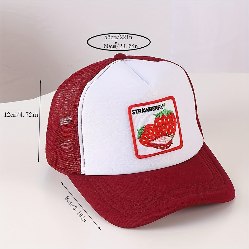 Fruit Patch Trucker Hat Sunshade Baseball Cap for Women