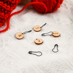 10pcs Wooden Knitting Marker Buckle Mini Marker Buckle Stitch Marker