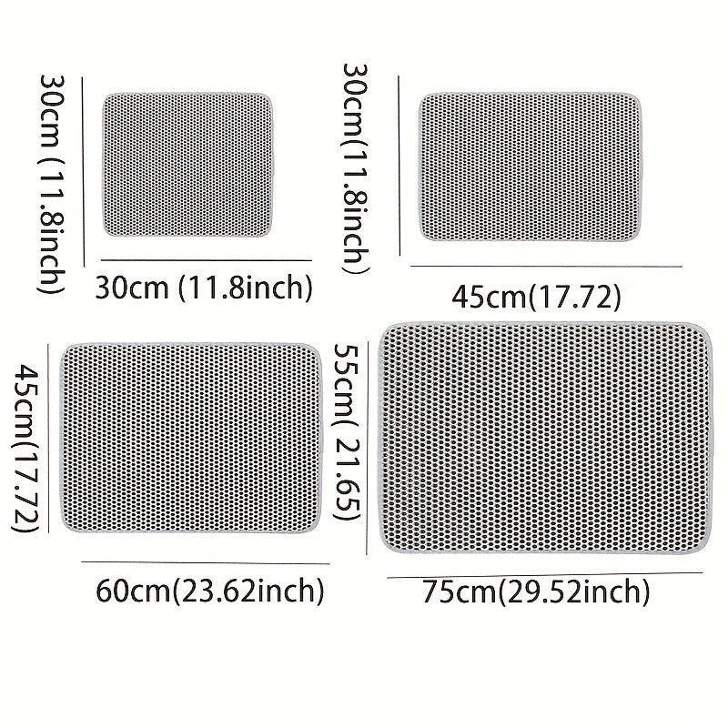 Waterproof Cat Litter Mat Easy To Clean Non Slip Cat Mat