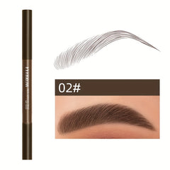 Dual Head Eyebrow Pencil Waterproof Long Lasting with Powder