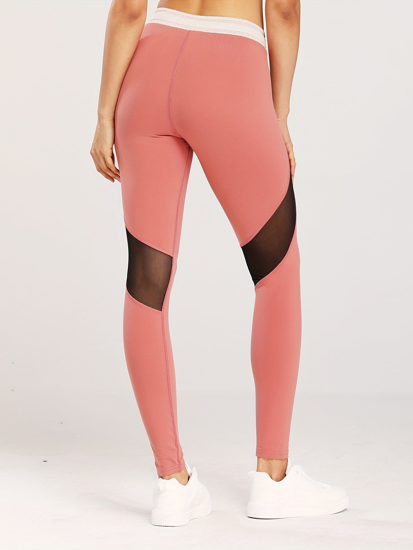 High Waist Butt Lifting Mesh Yoga Leggings