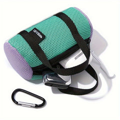 Mini Headphone Storage Bag with Keychains for Hiking Running Gym