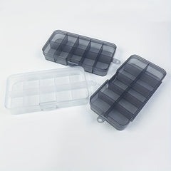 Plastic Portable Tackle Box 10 Compartment Storage Organizer