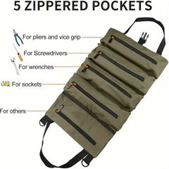 Multifunctional Roll Type Hardware Package Tool Storage Bag