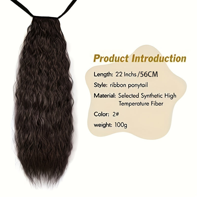 Long Wavy Drawstring Ponytail Extensions