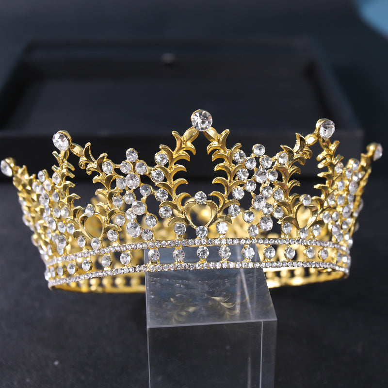 Vintage Crystal Rhinestone Bridal Wedding Crown Bling Tiara