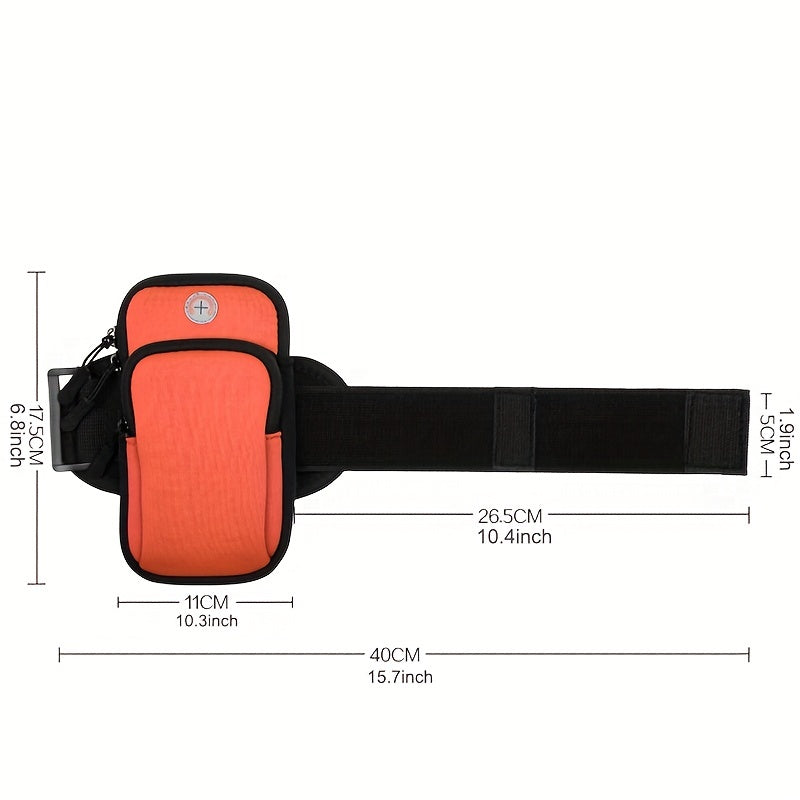 Universal Mobile Phone Running Arm Bag Lightweight Comfortable Headphone Hole