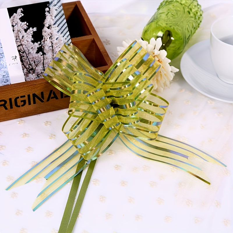 10pcs Colorful Gift Wrapping Raffia Ribbon for Birthdays and Christmas