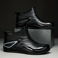 Men's Ankle Rain Boots Non slip Wear resistant Waterproof Rain Shoes