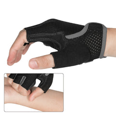 Moreok Gel Biker Gloves Comfortable Durable Cycling Gloves Gray