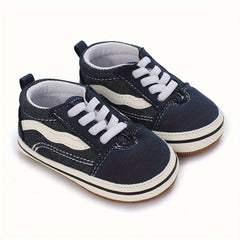 Baby Boys Canvas Sneakers Lightweight Non Slip Shoes